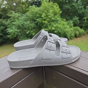 cacatoes Slides Women's Size 10 / 11 Clay‎ Color Studded